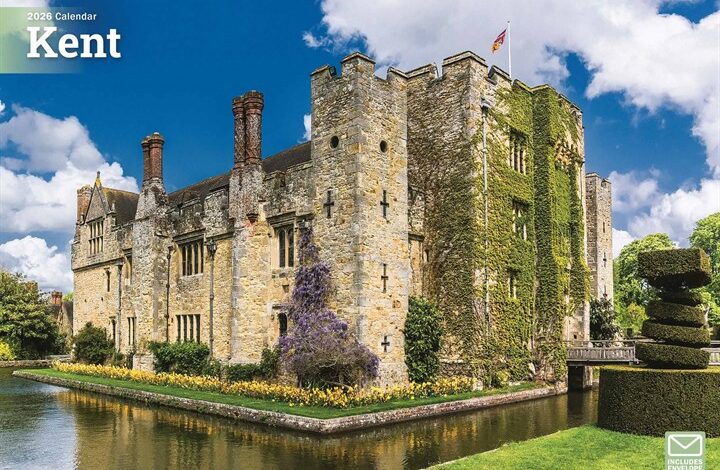 Kent A4 Calendar 2026