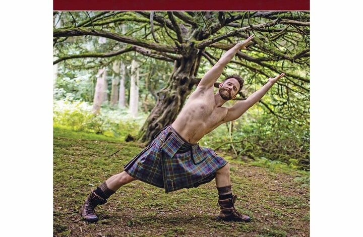 Kilted Yoga A3 Calendar 2026