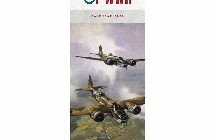 Legends Of WWII Slim Calendar 2026