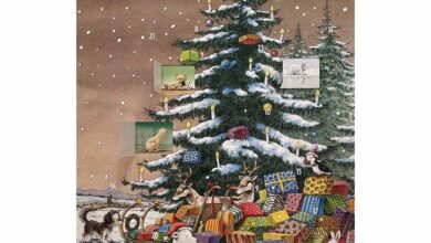 Little Polar Bear Under Christmas Tree Traditional Advent Calendar