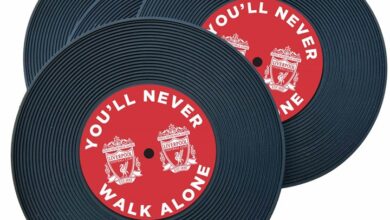 Liverpool FC 4 Pack Record Coasters