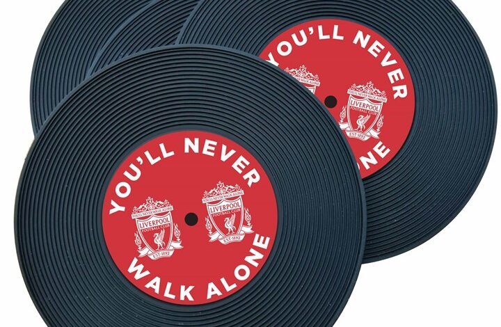 Liverpool FC 4 Pack Record Coasters