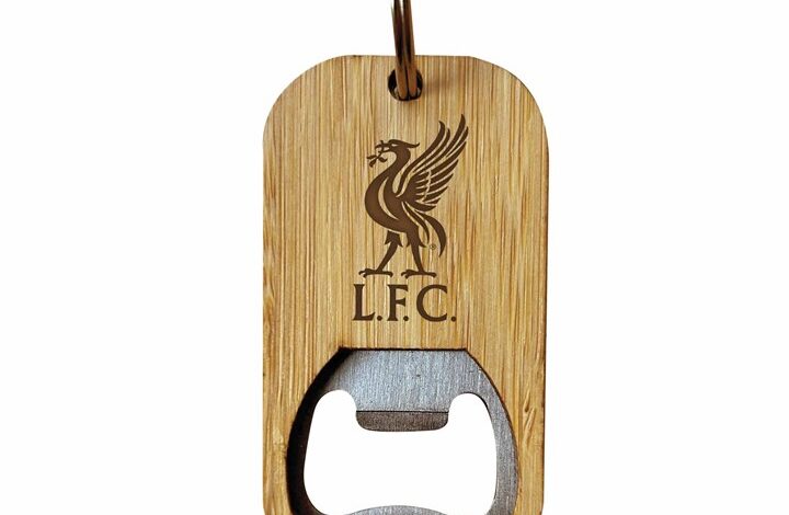 Liverpool FC Bamboo Keyring Bottle Opener
