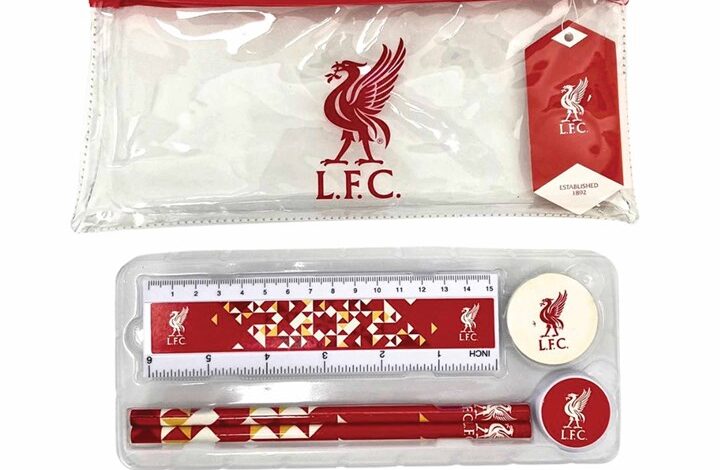 Liverpool FC Pencil Case Particle Stationery Set