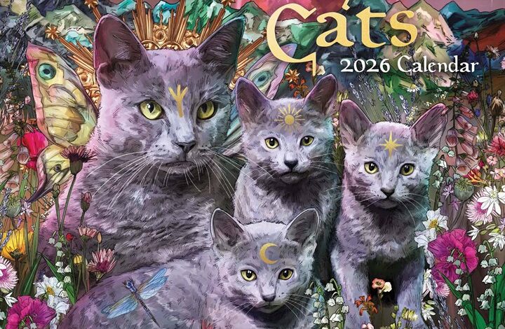 Llewellyn's Magical Mystical Cats Calendar 2026