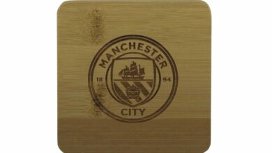 Manchester City FC Bamboo Coaster