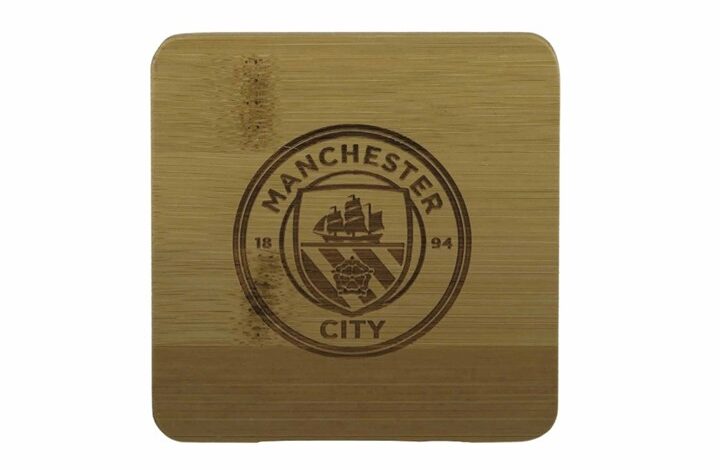 Manchester City FC Bamboo Coaster