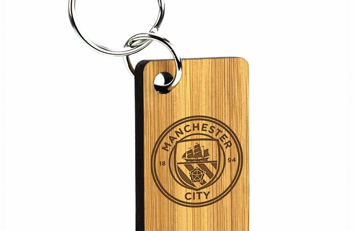Manchester City FC Bamboo Keyring