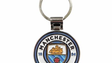 Manchester City FC Crest Shaped Keyring