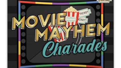 Movie Mayhem Charades Card Game