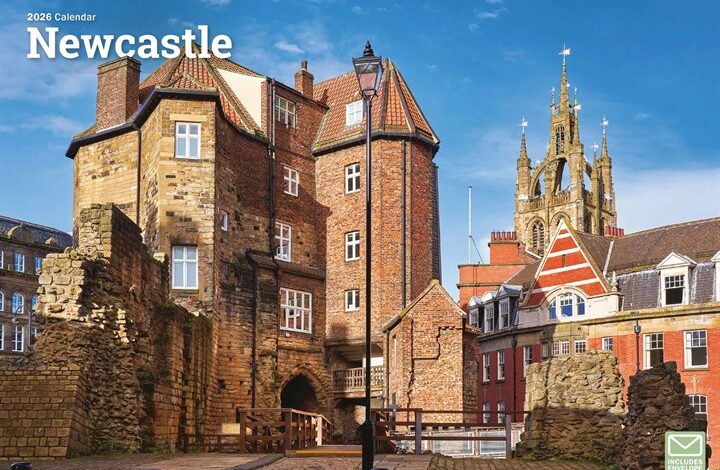 Newcastle A4 Calendar 2026