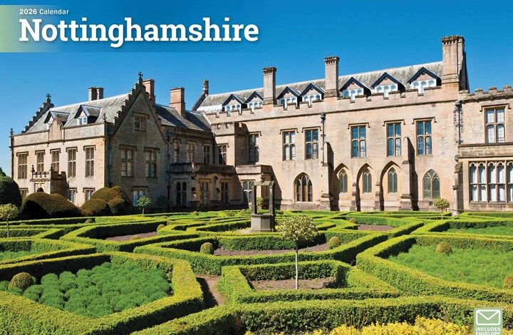 Nottinghamshire A4 Calendar 2026