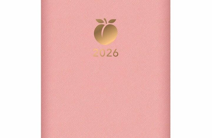 Peach Leatherette A7 Diary 2026