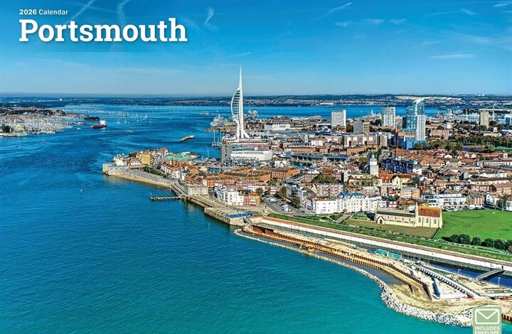 Portsmouth A4 Calendar 2026