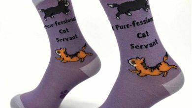Purr-fessional Cat Servant Socks - Size 4 - 8