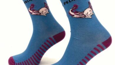 Relaxolotl Socks - Size 4 - 8