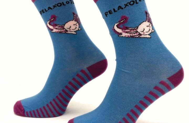 Relaxolotl Socks - Size 4 - 8
