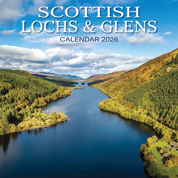 2026 Scotland Calendar: Scottish Lochs And Glens- Square Wall Calendar Month To View 12 Months