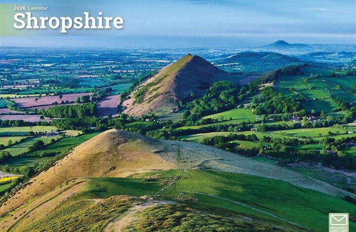 Shropshire A4 Calendar 2026