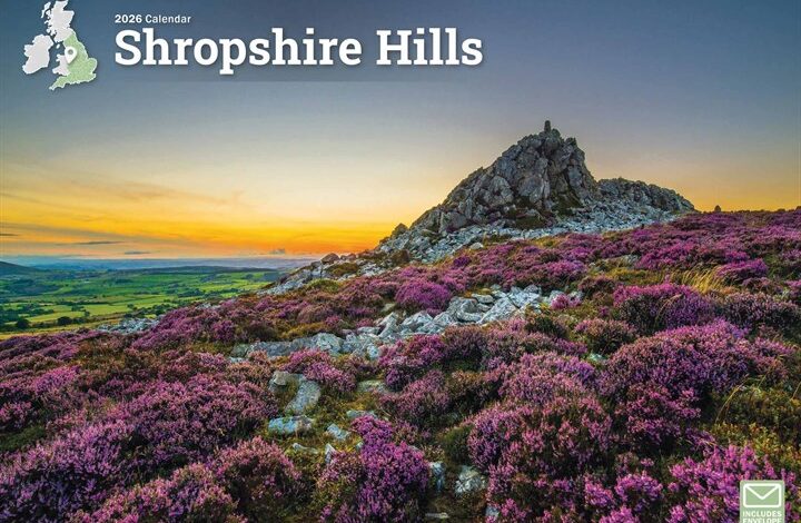 Shropshire Hills A4 Calendar 2026