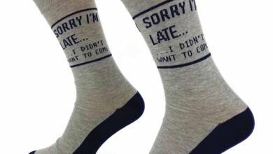 Sorry I'm Late Socks - Size 7 - 11