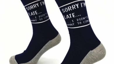 Sorry Im Late Socks - Size 7 - 11