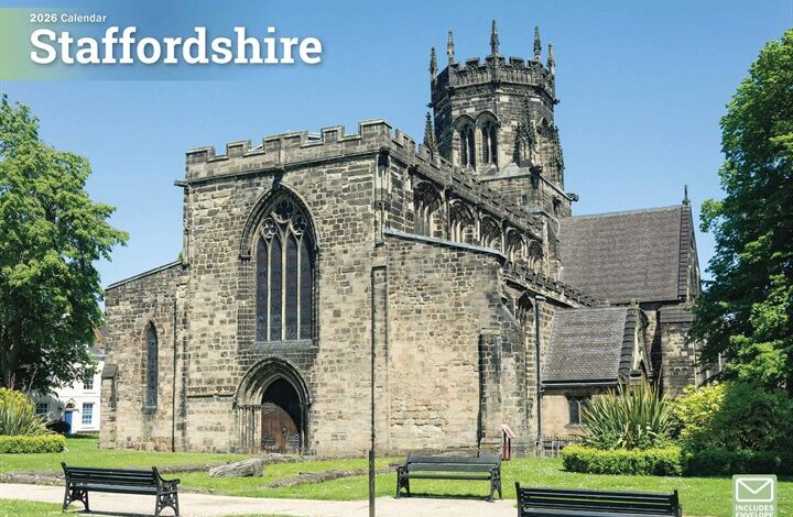 Staffordshire A4 Calendar 2026