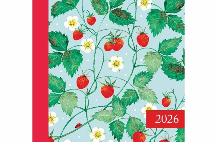 Strawberry Floral A6 Diary 2026