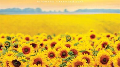 Sunflowers Calendar 2026