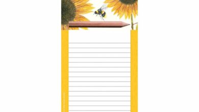 Sunflowers Magnetic Memo Pad