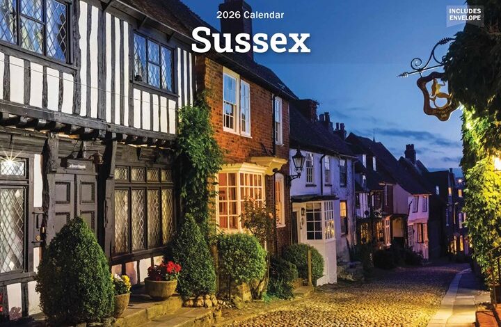 Sussex A5 Calendar 2026