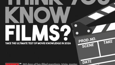 Think You Know Films? Desk Calendar 2026