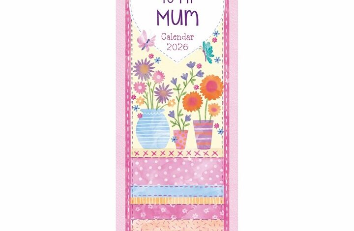 To My Mum Slim Calendar 2026