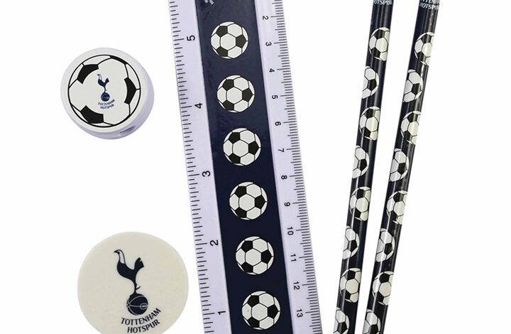 Tottenham Hotspur FC Clear Pencil Case Stationery Set