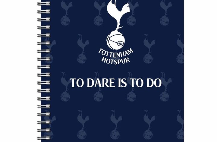 Tottenham Hotspur FC Spiral Crest A5 Notebook