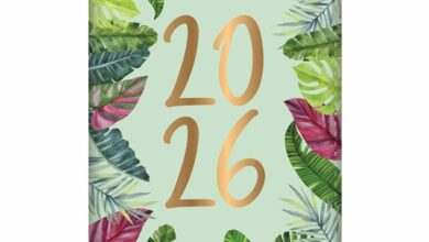 Tropical Day To View A5 Diary 2026