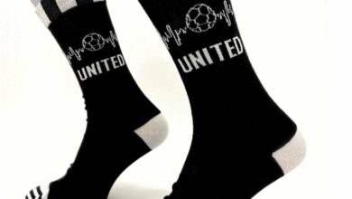 United Stripe Football Socks - Size 7 - 11