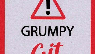 Warning Grumpy Git Coaster