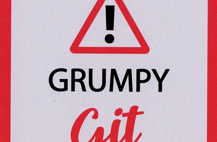 Warning Grumpy Git Coaster