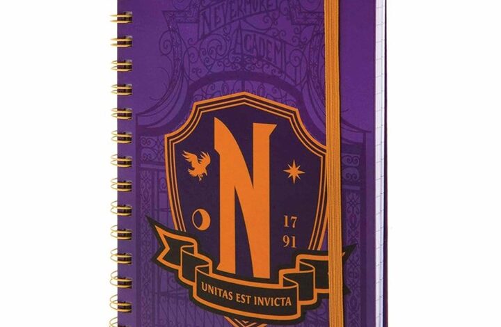 Wednesday Nevermore Shield A5 Wiro Notebook