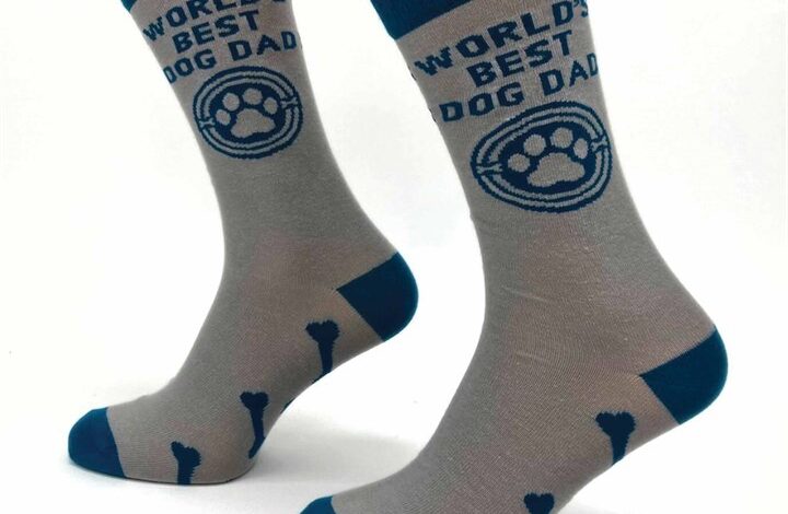 Worlds Best Dog Dad Socks - Size 7 - 11