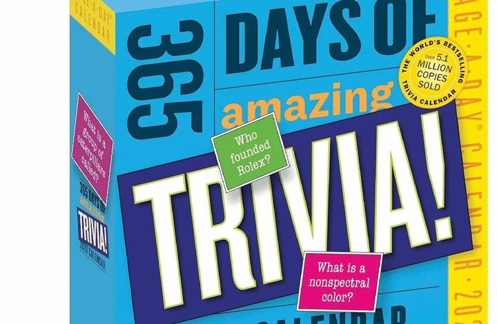 365 Days Of Amazing Trivia Desk Calendar 2026