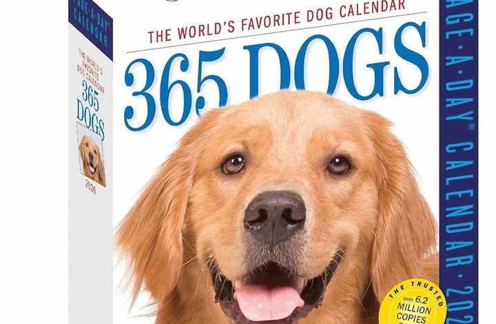 365 Days Of Dogs Desk Calendar 2026