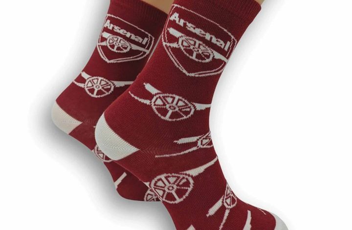 Arsenal FC Cannon Repeat Print Socks - Size 4 - 6