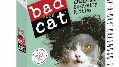 Bad Cat Desk Calendar 2026