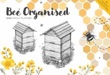 Bee Organised A4 Family Planner 2026