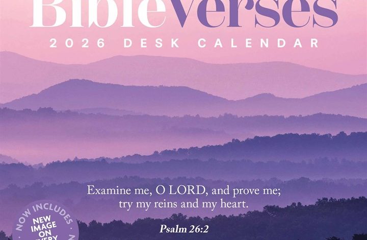 Bible Verses Desk Calendar 2026