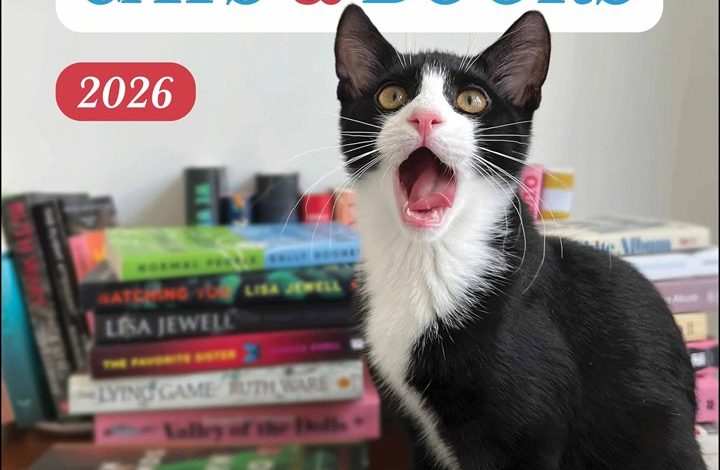 Cats & Books Calendar 2026