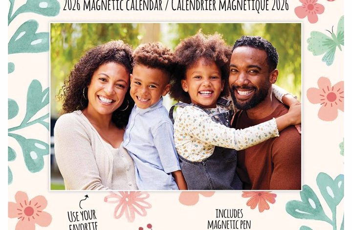 Cherished Memories Magnetic Photo Mini Calendar 2026