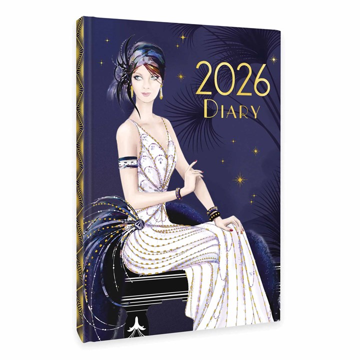 Claire Coxon Art Deco A5 Diary 2026